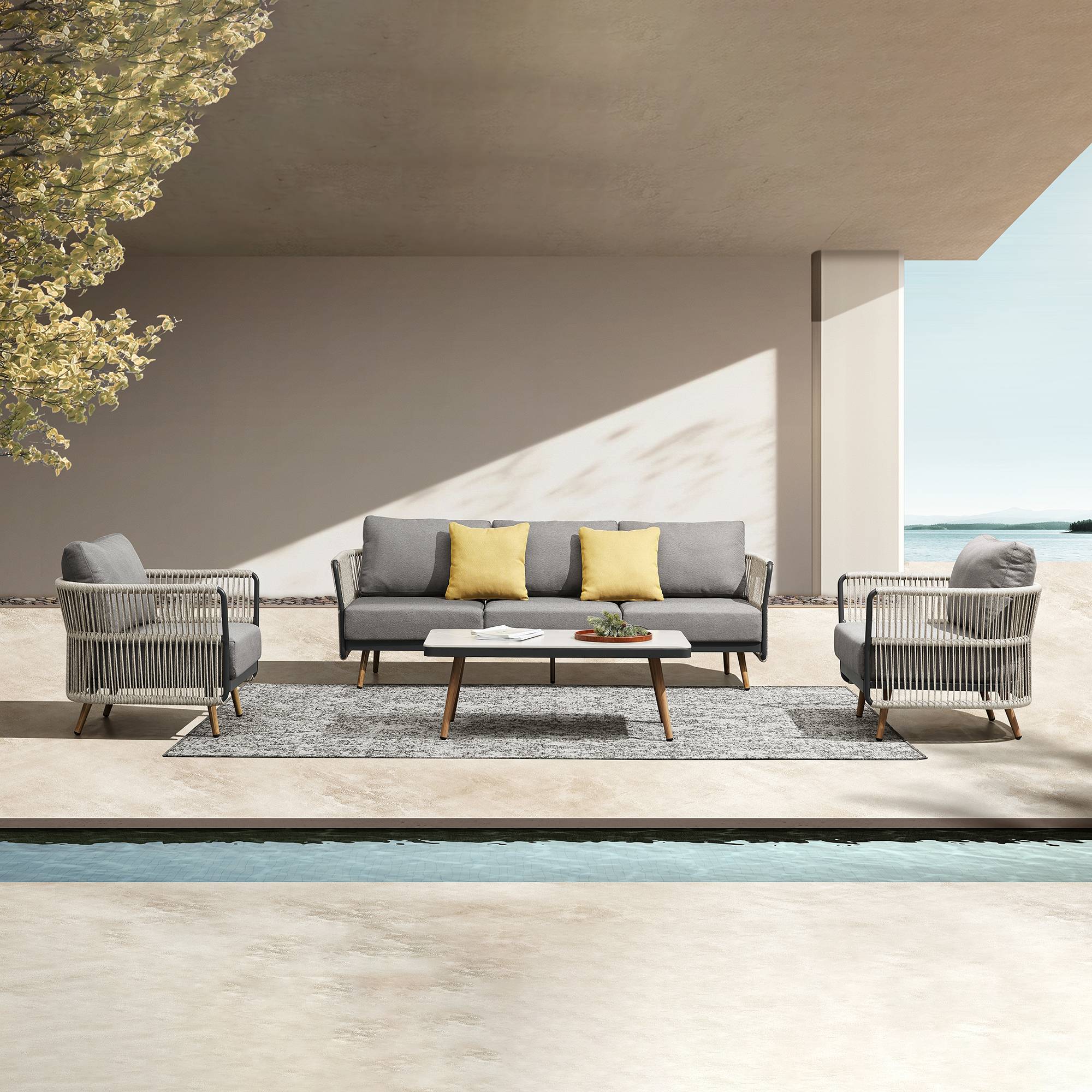 HIGOLD Bay 5-Seater outdoor conversation sofa set