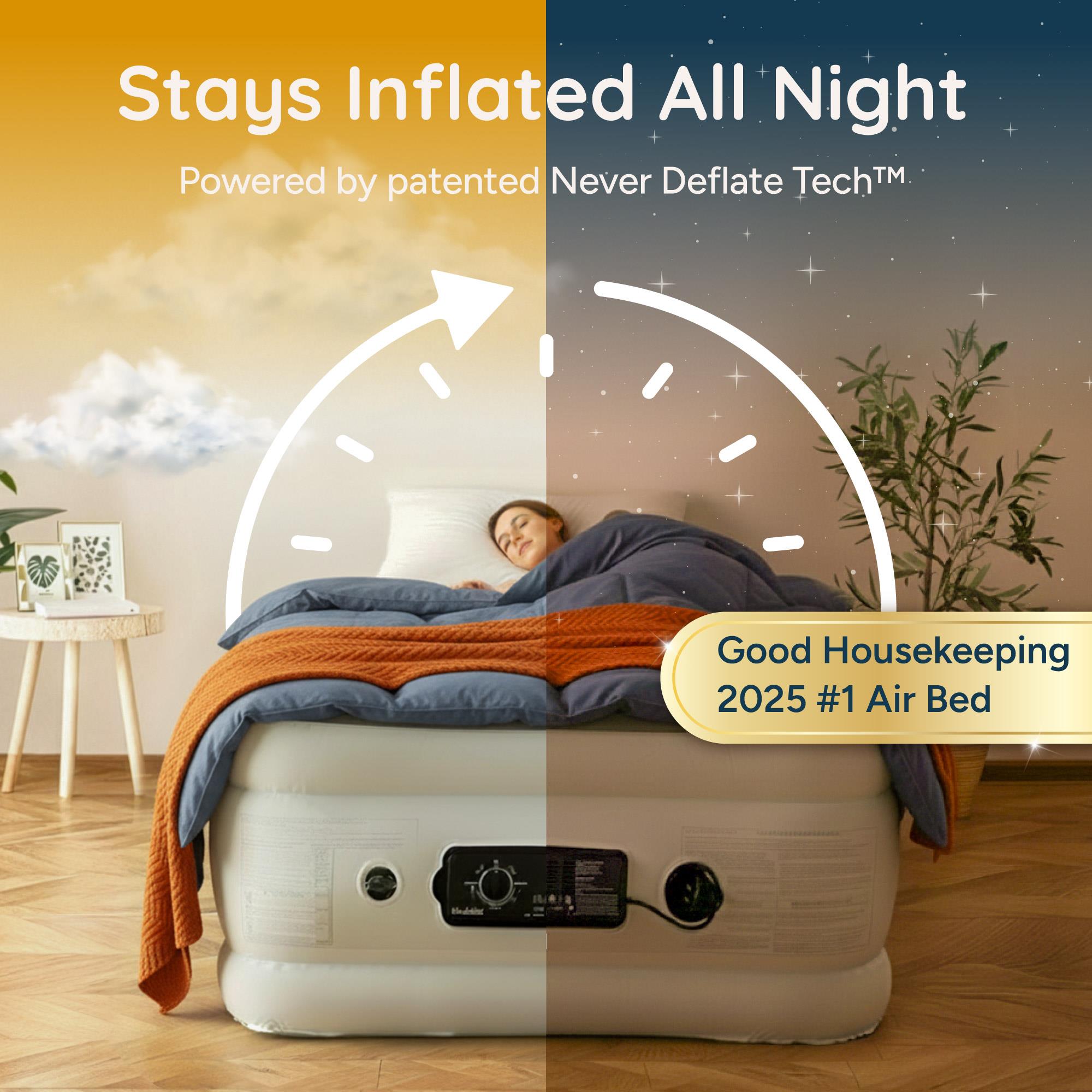 Huddle Never Deflate Air Bed - Single