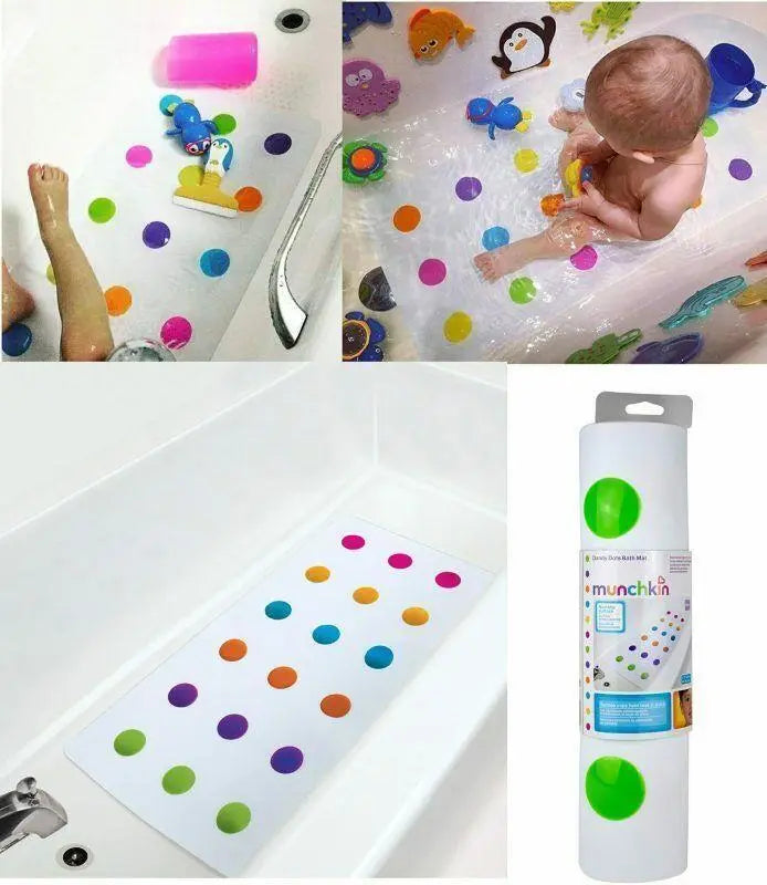 Munchkin Baby Infant Toddler Anti Non Slip Safety Bath Shower Mat Dots Guard
