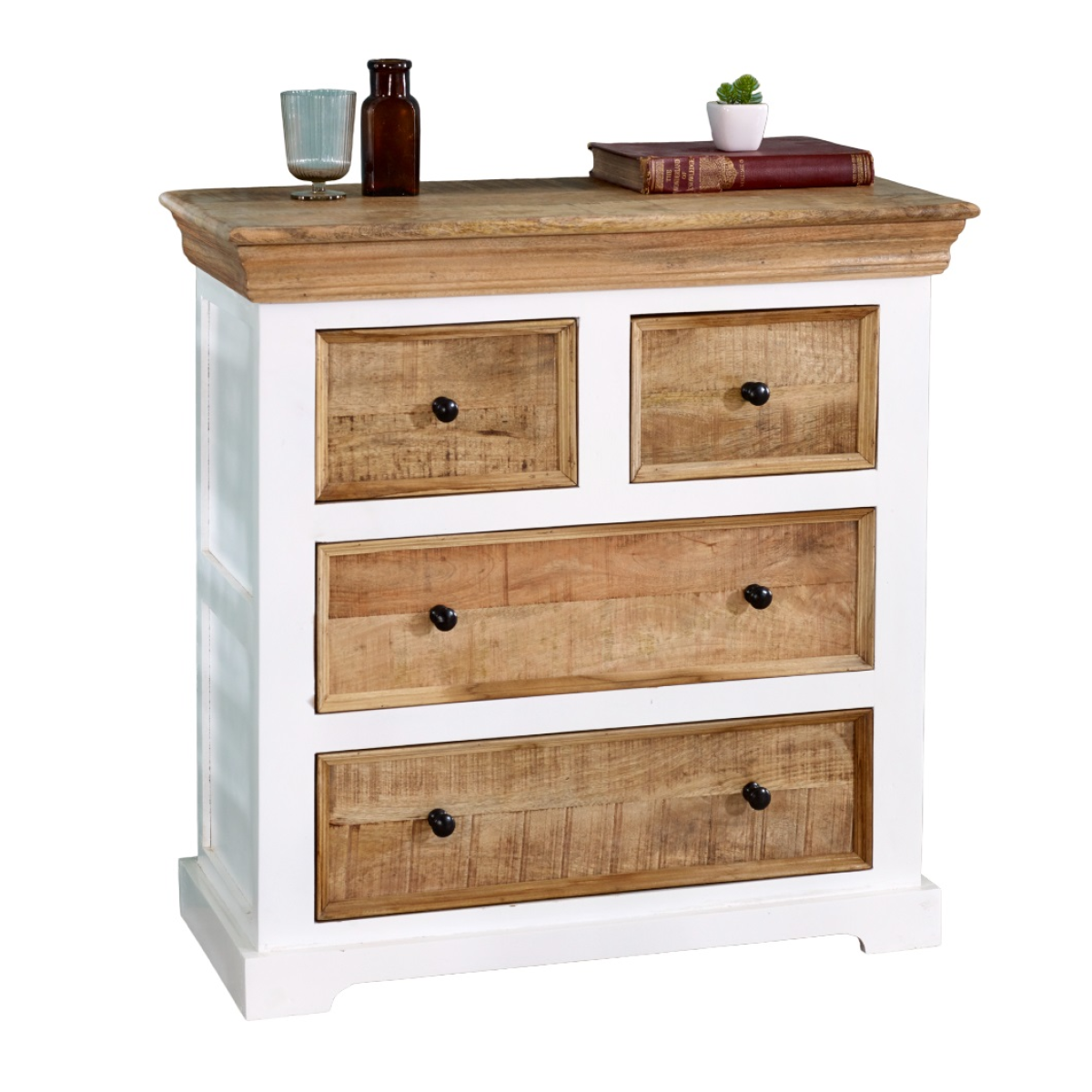 Alfie Solid Mango Wood 4 Chest Of Drawers