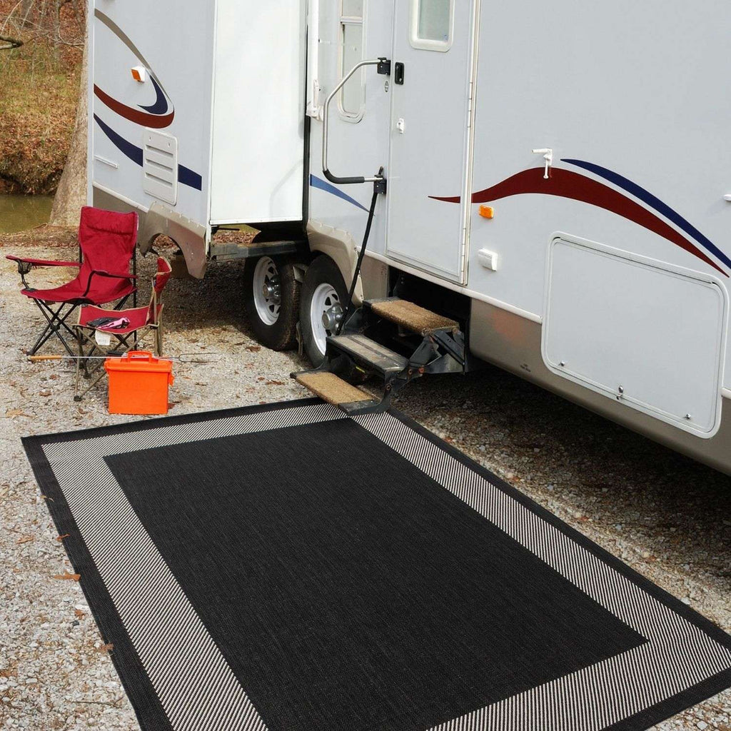 Ecology Outdoor Rug Black | 200bl