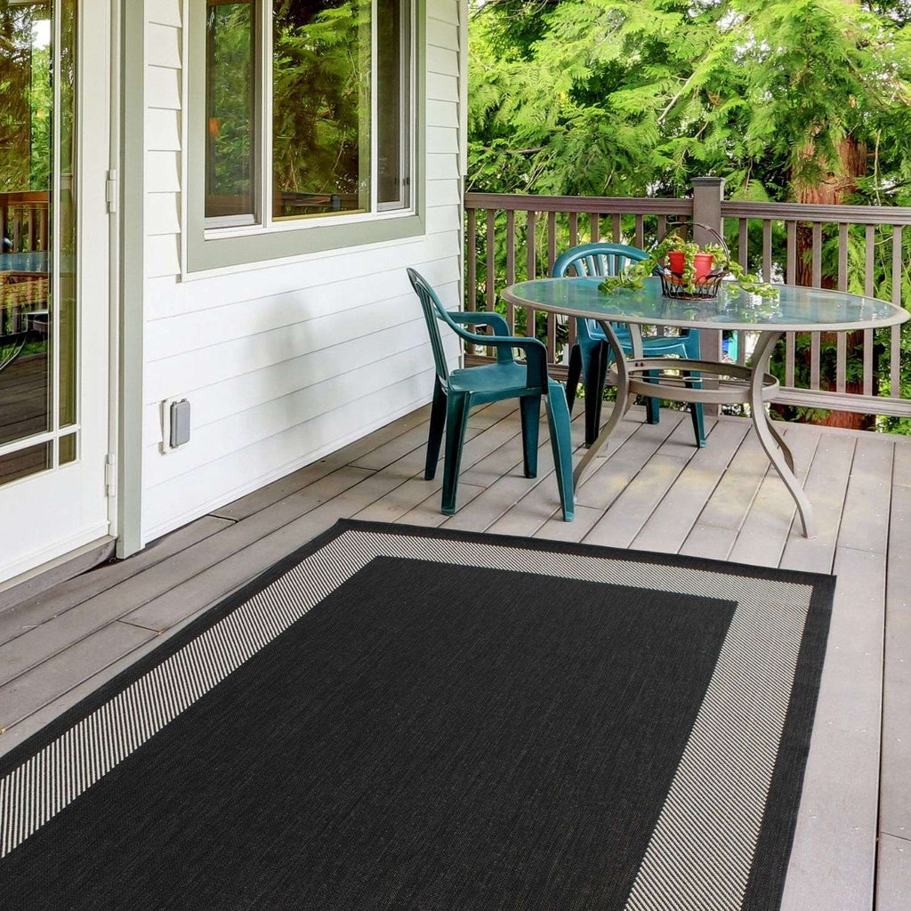 Ecology Outdoor Rug Black | 200bl