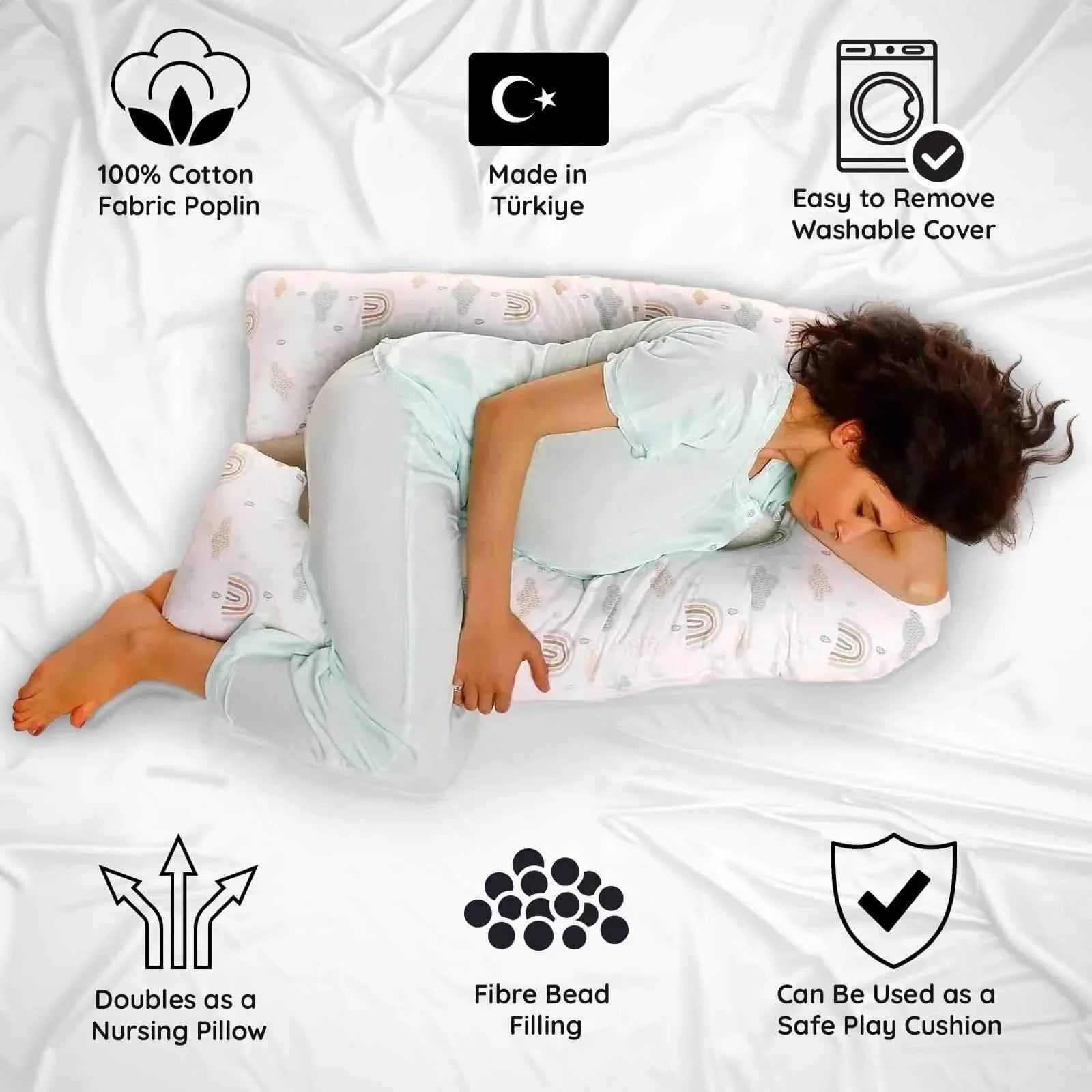 baby mom U Shape Body Pillow