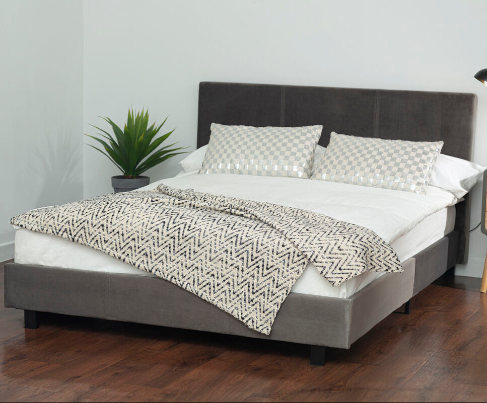 Grey King Bed | Napoli