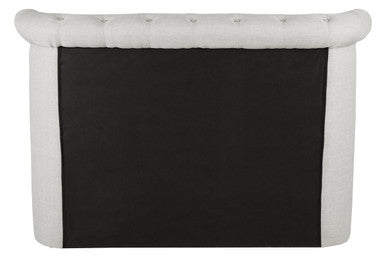 Light Grey Ottoman Double Bed | Edison