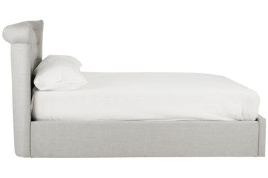 Light Grey Ottoman Double Bed | Edison