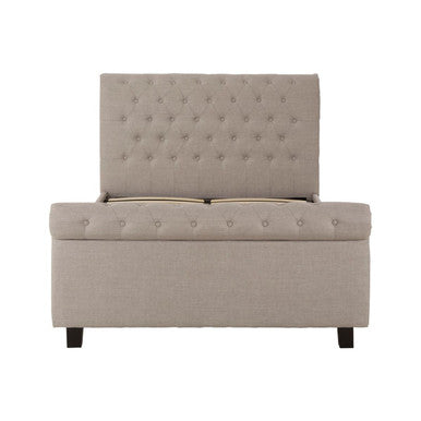 Light Grey Ottoman King Bed | Orlando