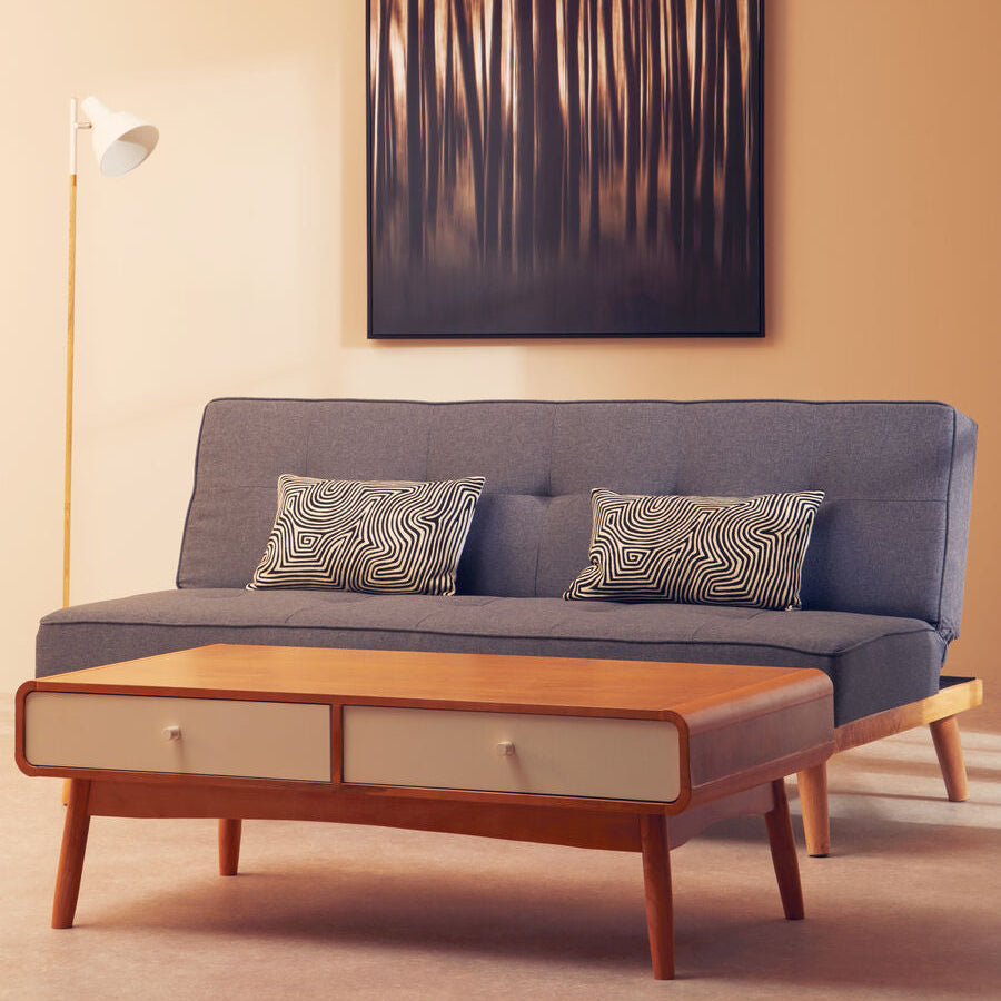 3 Seater Grey Sofa Bed | Stockholm