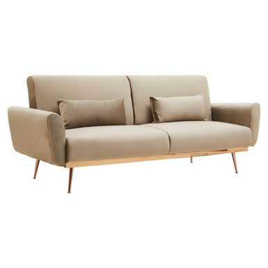 Mink Velvet Sofa Bed | Hatton