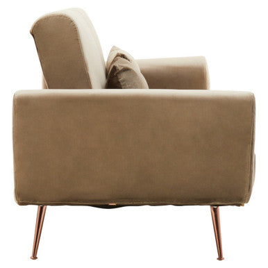 Mink Velvet Sofa Bed | Hatton