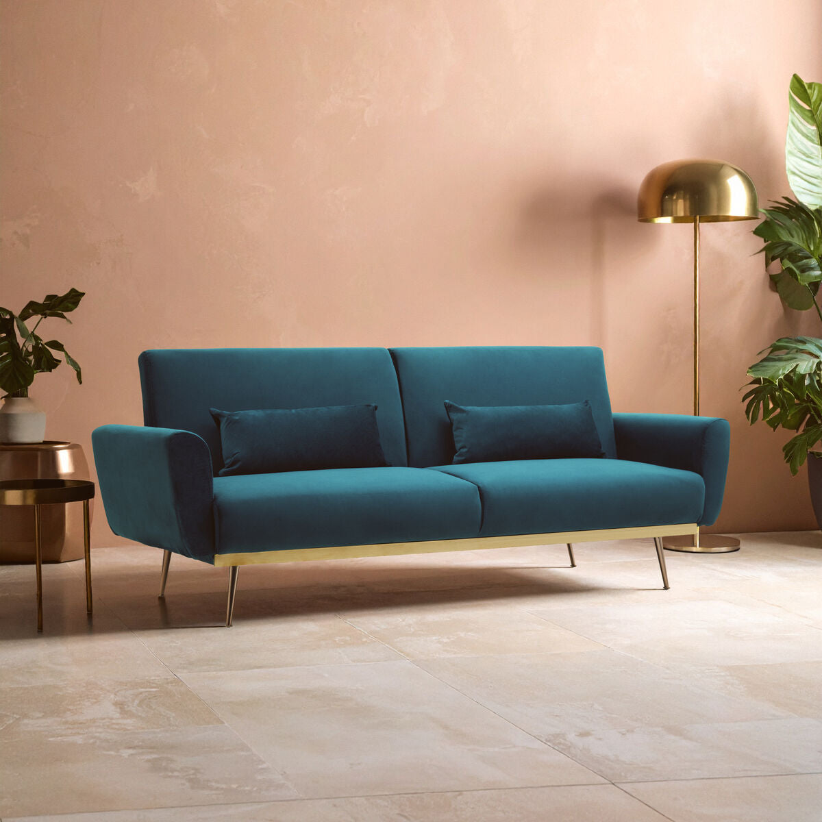 Green Velvet Sofa Bed | Hatton
