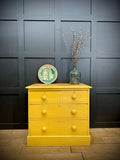Antique Yellow Pine Chest of Drawers  – Farmhouse Bedroom Storage -Sink Stand