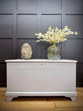 Antique Painted Blanket Chest Storage Trunk Bench Toy Shoe Storage TV Stand