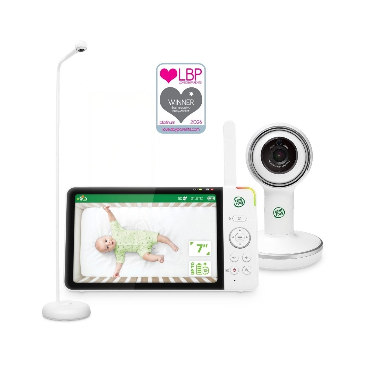 LeapFrog LF5817HD 7" Wi-Fi Smart Video Baby Monitor