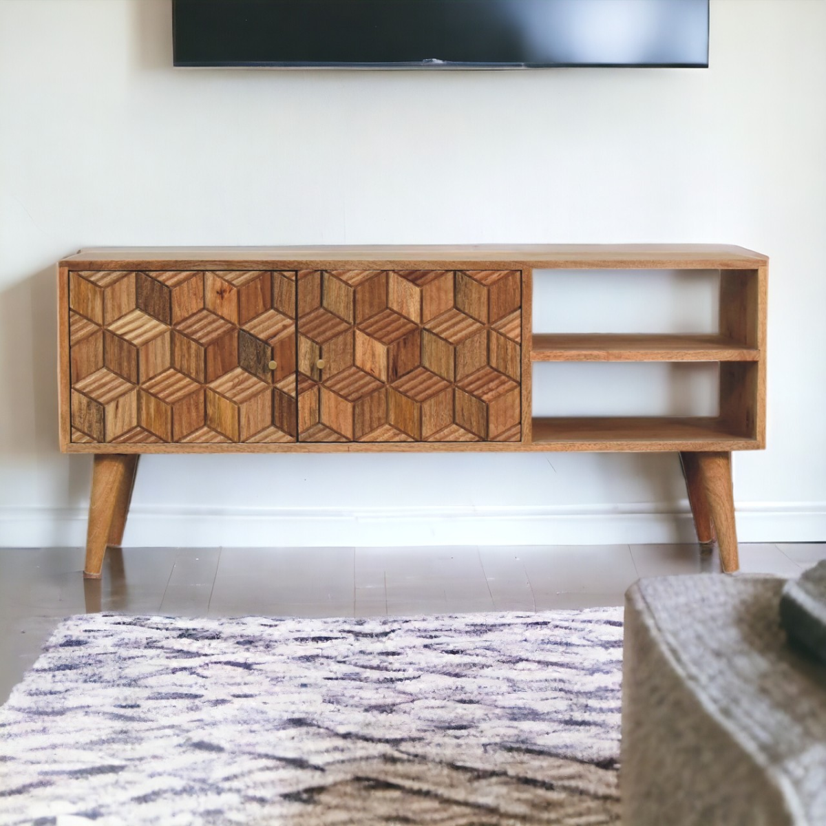 Artisan Furniture Solid Wood Cubana Media Unit