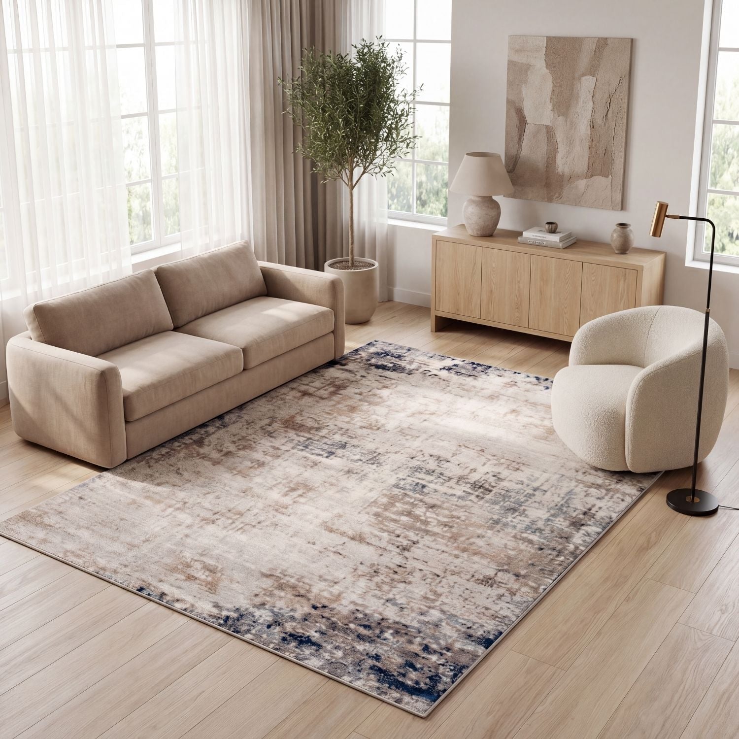 Montana Brown & Navy Rug