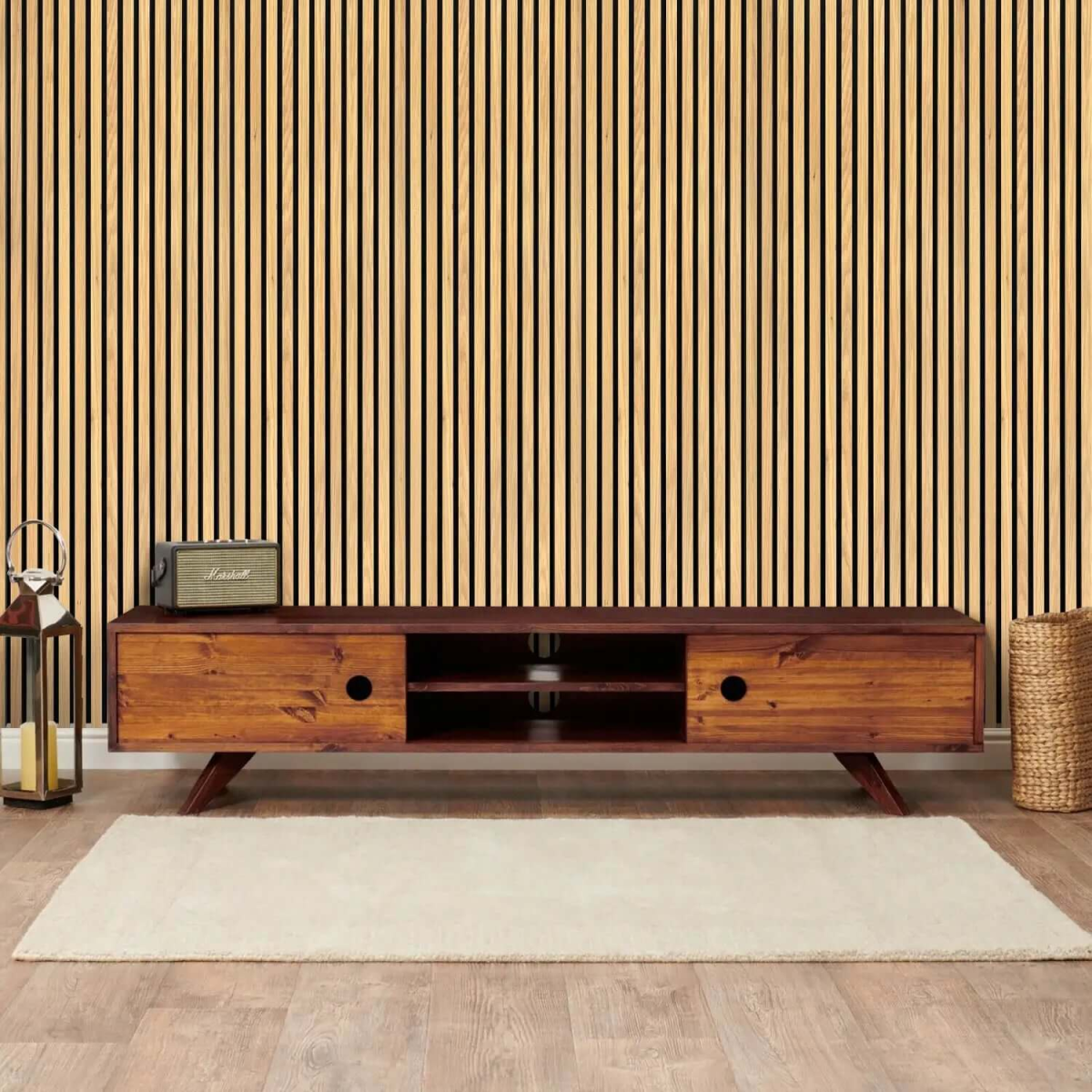 Natural Oak Acoustic Wall Panels