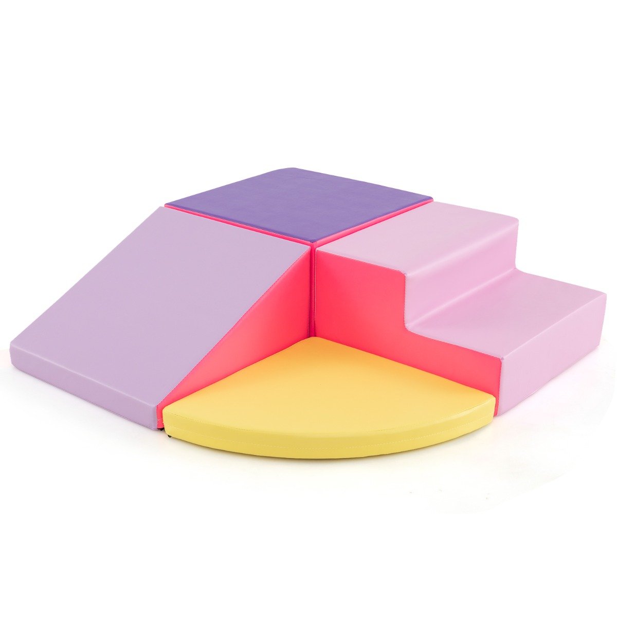 4-Piece Climb and Crawl Foam Block Play Set for Infant Baby-Colourful