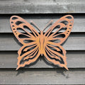Large Rusty Metal Butterfly Garden Decoration