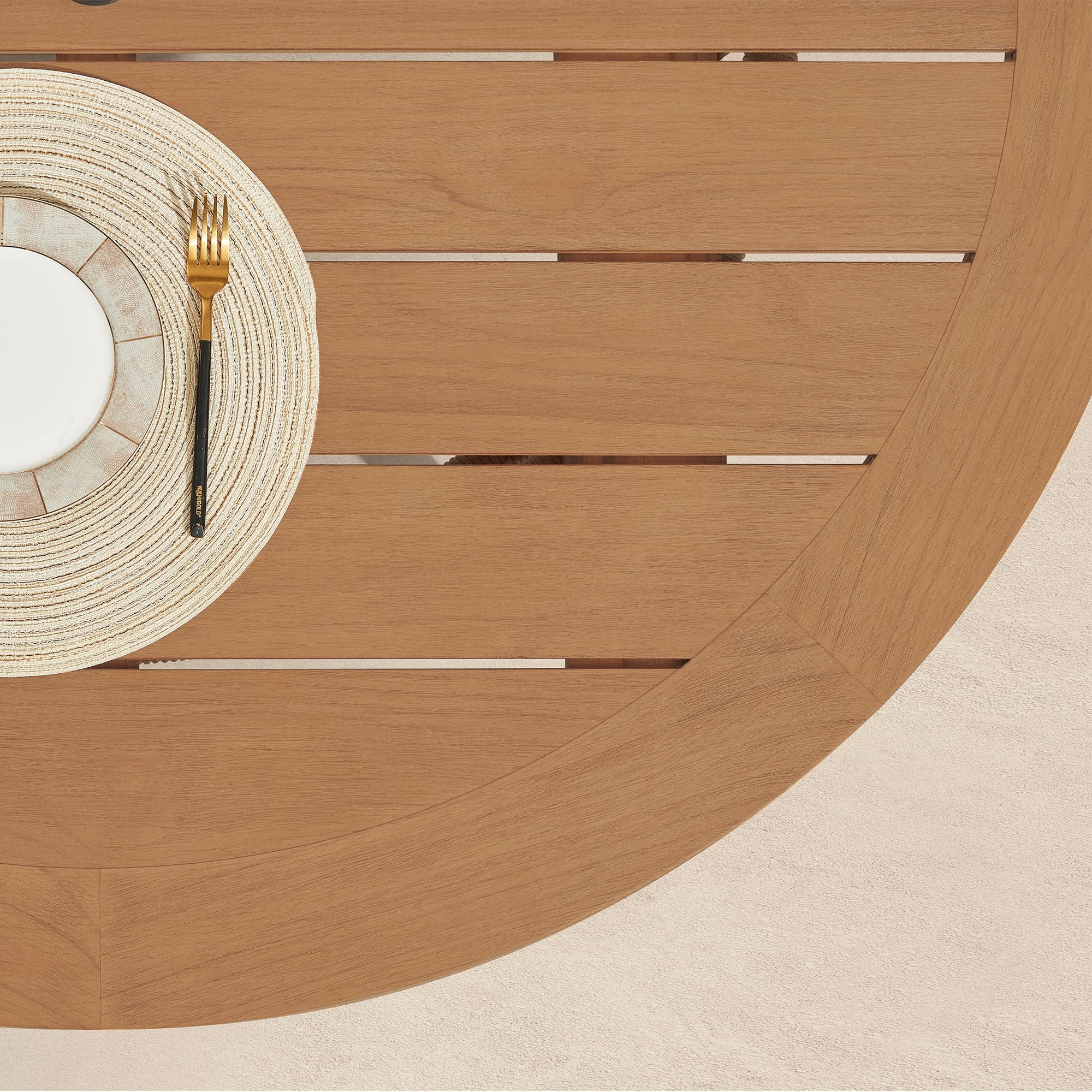 HIGOLD VASCA 7 Pieces Teak Outdoor Dining Set With Cushions