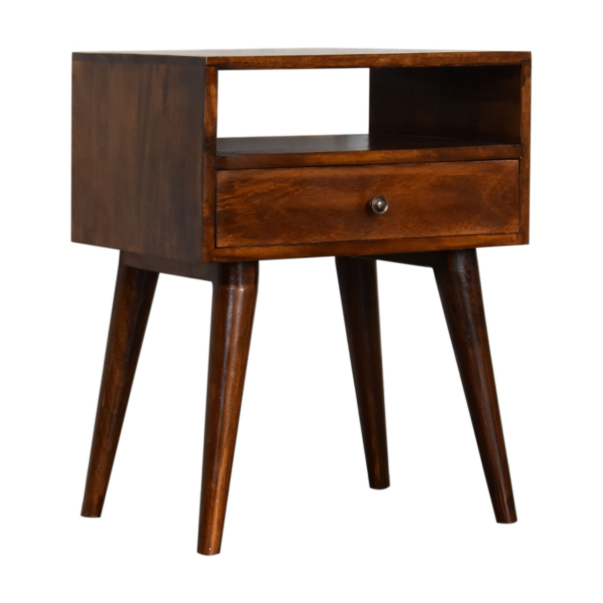 Artisan Furniture Solid Wood Modern Chestnut Solid Wood Bedside