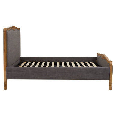 Grey Fabric Super Kingsize Bed | Parkside