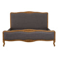 Grey Fabric Super Kingsize Bed | Parkside