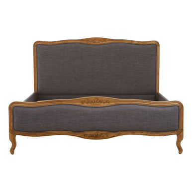 Grey Fabric Super Kingsize Bed | Parkside