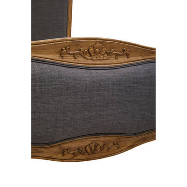 Grey Fabric Super Kingsize Bed | Parkside