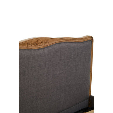 Grey Fabric Super Kingsize Bed | Parkside