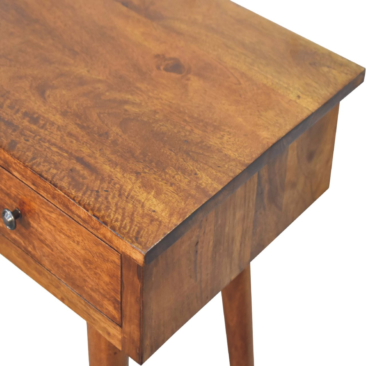 Artisan Furniture Solid Wood Large 3 Drawer Chestnut Console, Dark Brown