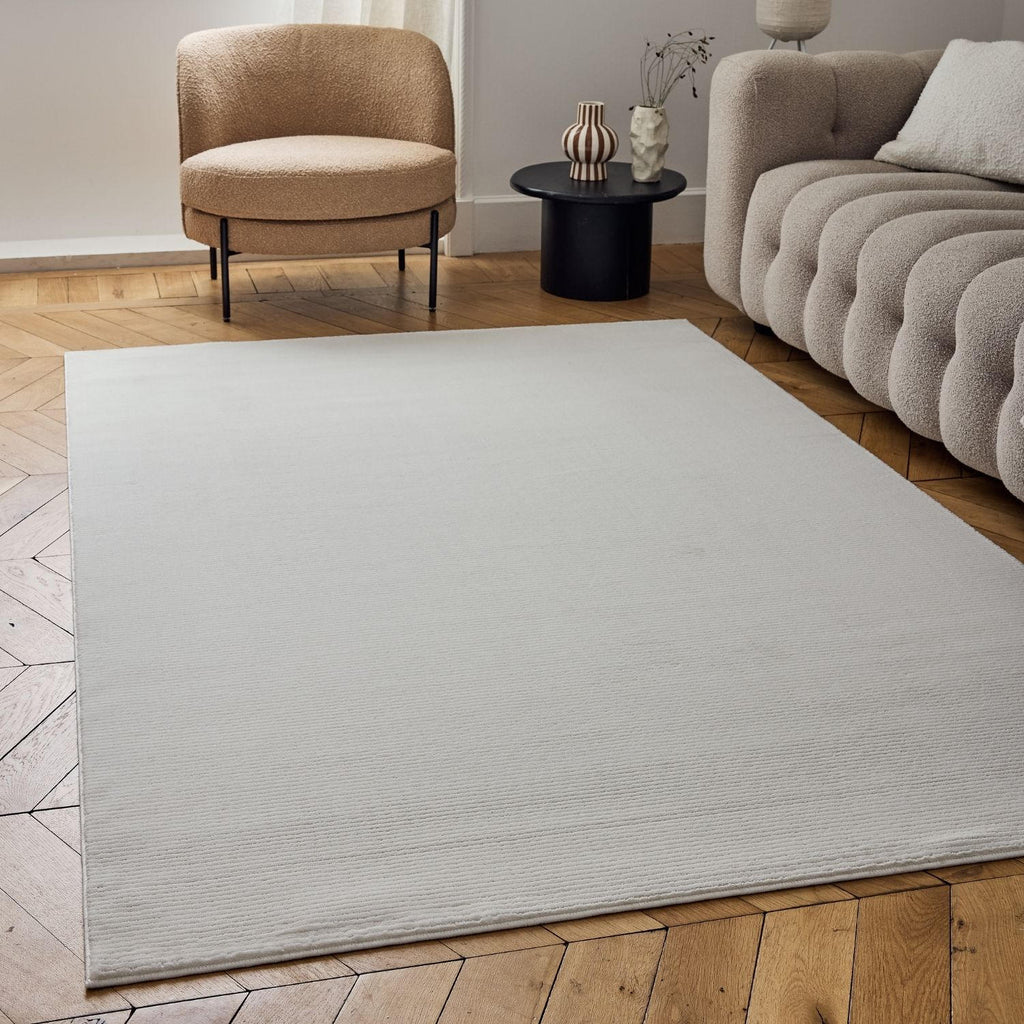Carmel Cream Striped Rug | 6010