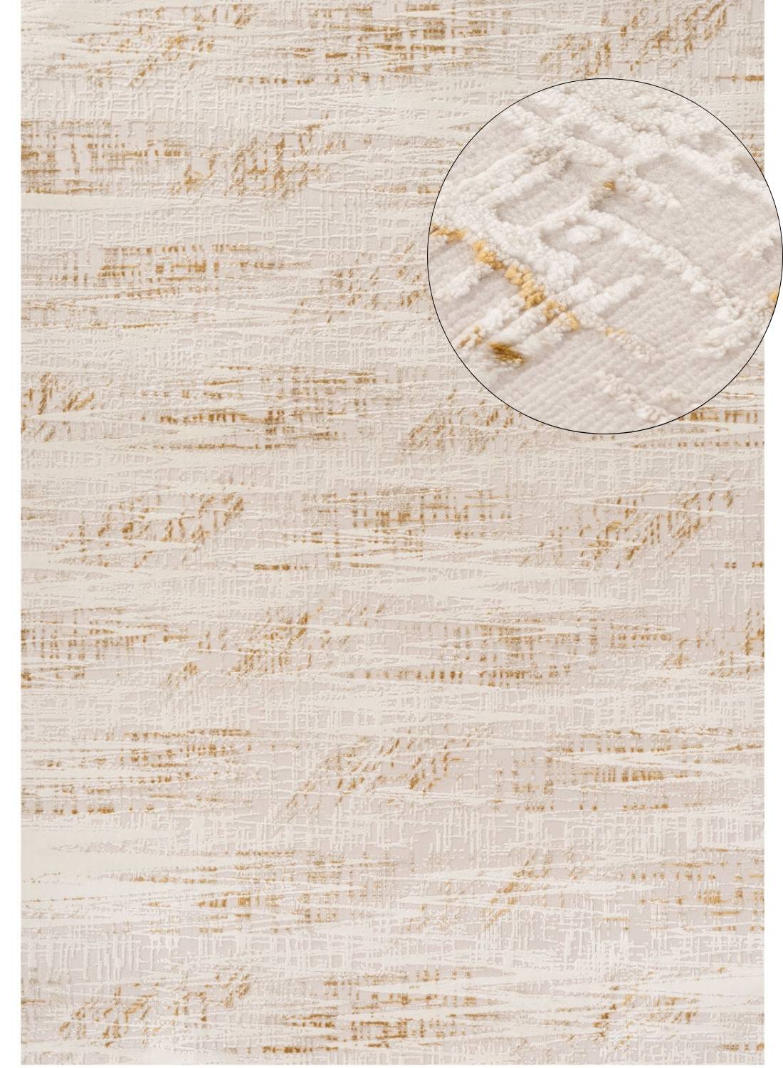 Carmel Cream-Gold Abstract Rug | 6030