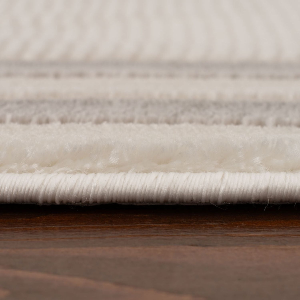 Carmel Cream-Grey Bordered Rug | 6060