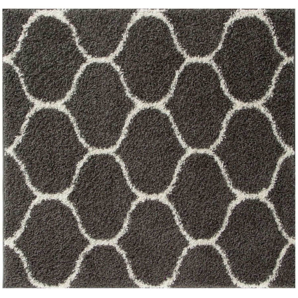 Moroccan Dark Grey Shaggy Rug | 640