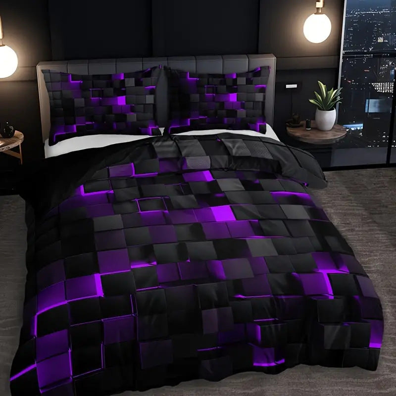 Abstract Grid Series Quilt Cover Digital Printing Bedding