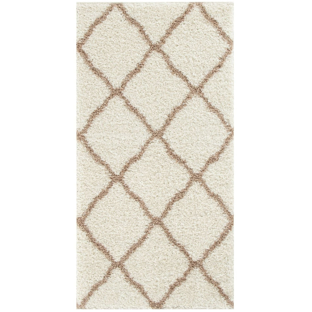 Moroccan Ivory Shaggy Rug | 730