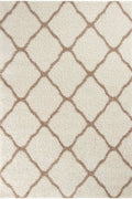 Moroccan Ivory Shaggy Rug | 730