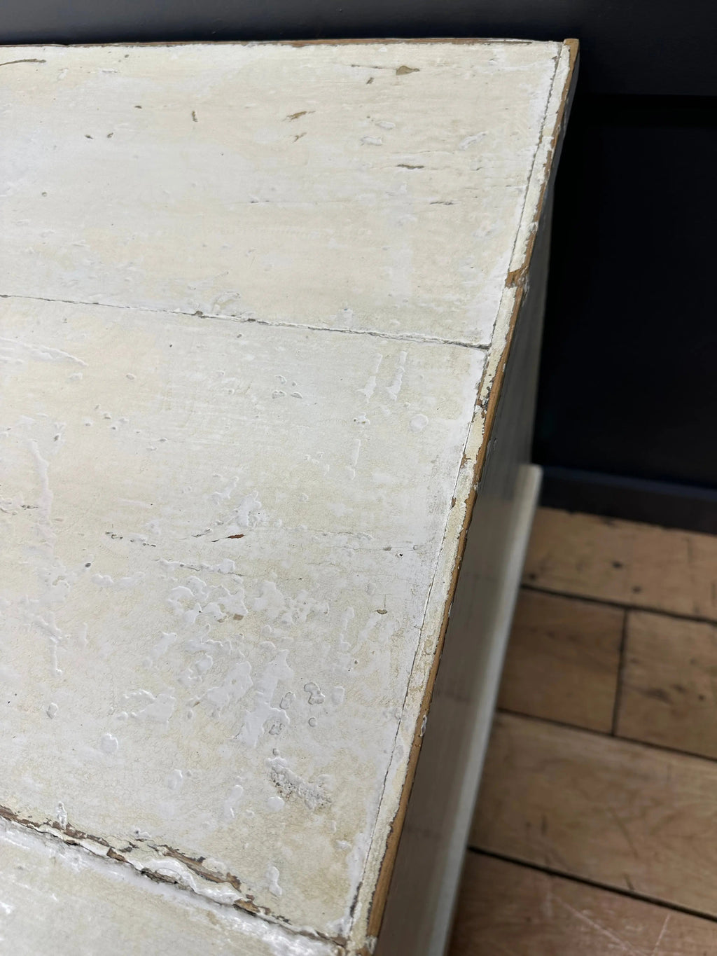 Antique Pine Trunk / Painted Chest / Old Pine / Blanket Box / Sideboard