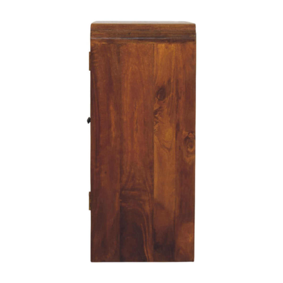 Artisan Furniture Solid Wood Newton Chestnut Cabinet, Double-Door Storage, Dark Brown
