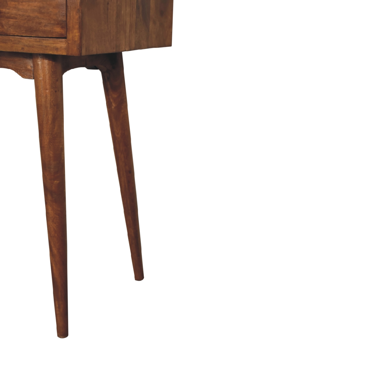 Artisan Furniture Solid Wood Large 3 Drawer Chestnut Console, Dark Brown
