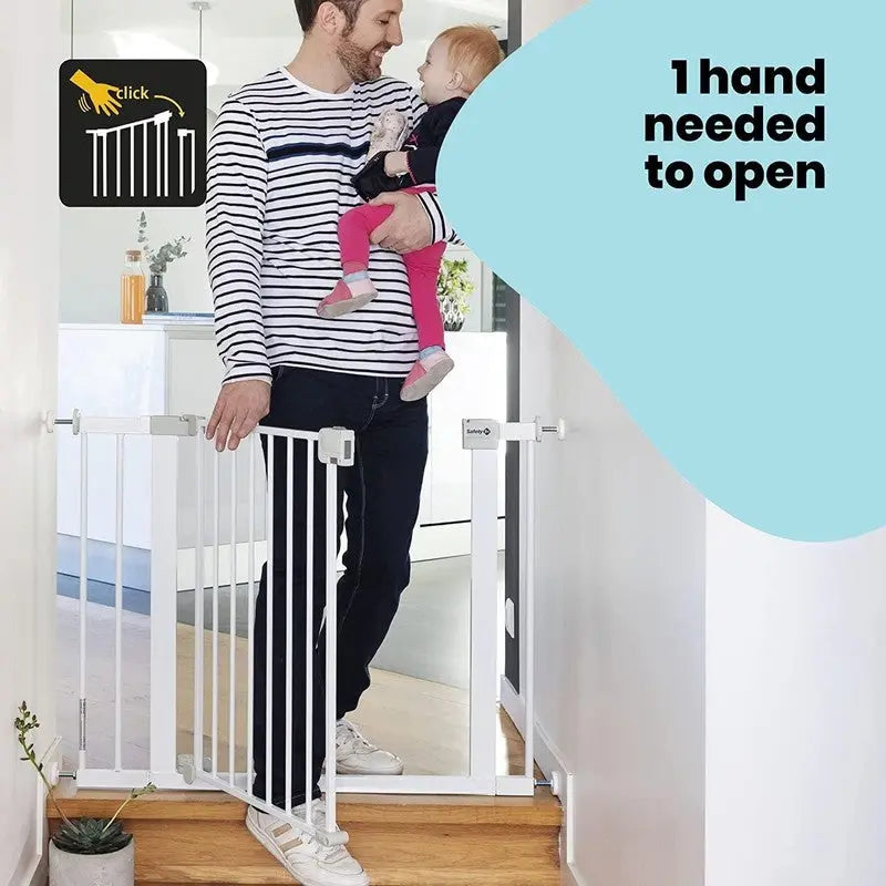 Safety 1st Baby Infant Stair Wall Metal Gate Auto Close Metal Gate