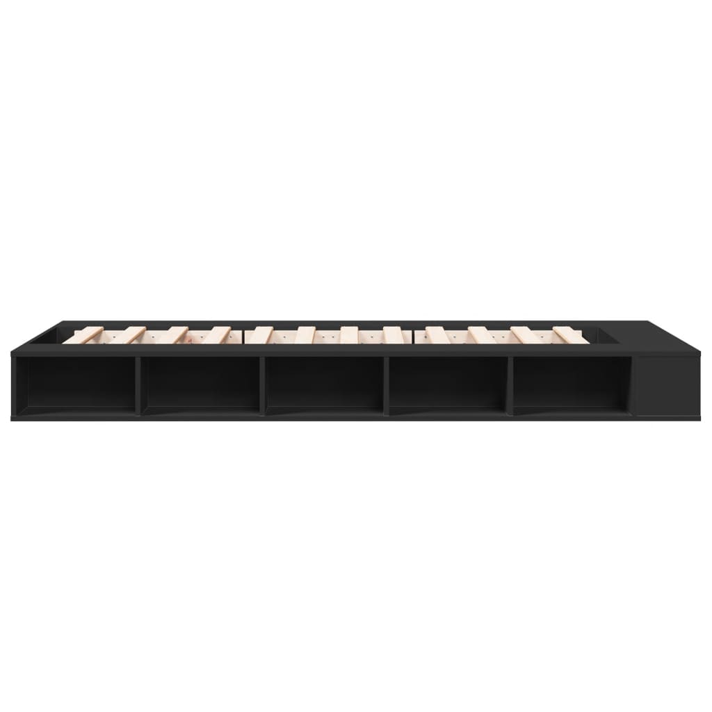 Bed Frame without Mattress Black 90x190 cm Single