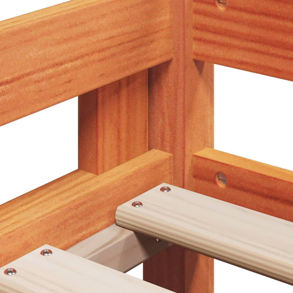 Bunk Bed without Mattress Wax Brown 80x200 cm Solid Wood Pine