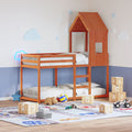 Bunk Bed without Mattress Wax Brown 80x200 cm Solid Wood Pine