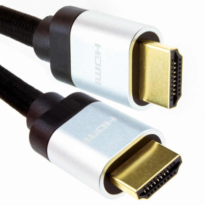 The Electronics Hub 8K@60Hz UHD HDMI v2.1 Cable Gold Plated / Silver 1m