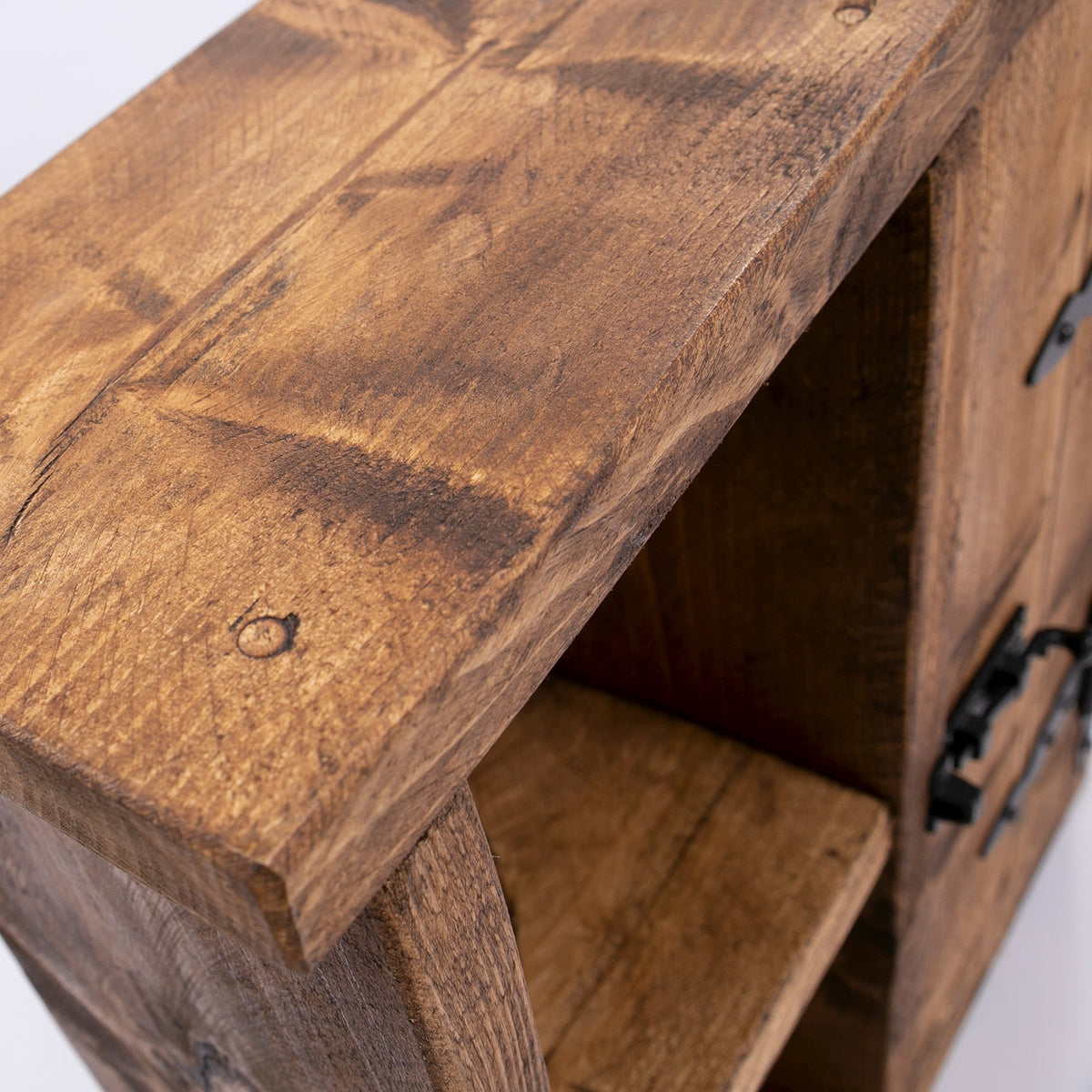 Farmhouse Side Unit - Rustic Wood Cabinet