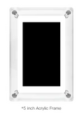 Acrylic Digital Photo Frame 5 Inch – Portable Vertical Display with IPS Screen & 4GB Memory