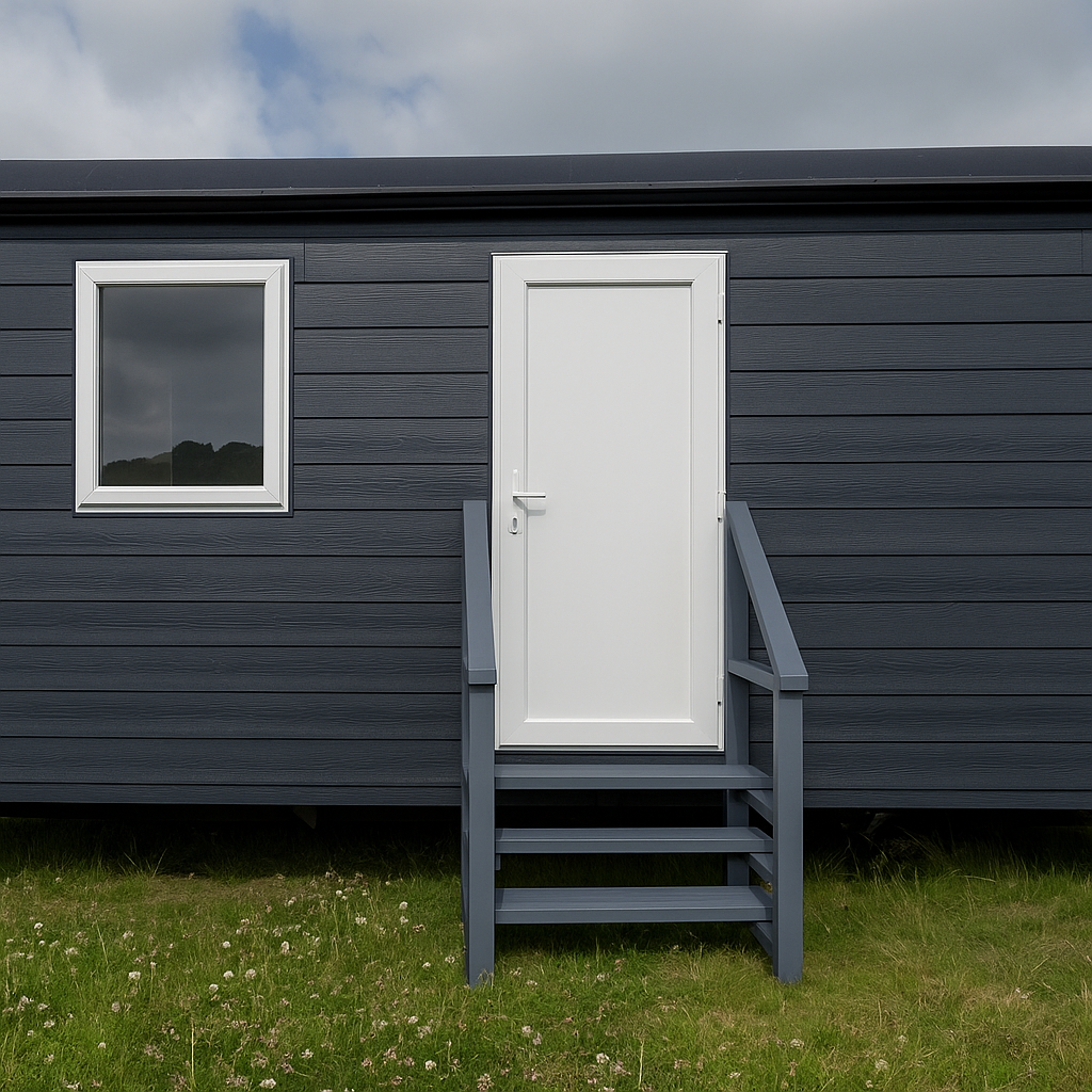 Outdoor Stairs Kit For Caravan and Lodges / Outdoor Wooden Stairs (Partial Assembly Required)