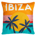 Ibiza Sunset Needlepoint Pillow